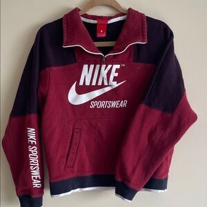Women Nike quarter zip sweatshirt